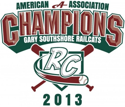 Gary SouthShore RailCats 2013 Champion Logo iron on heat transfer